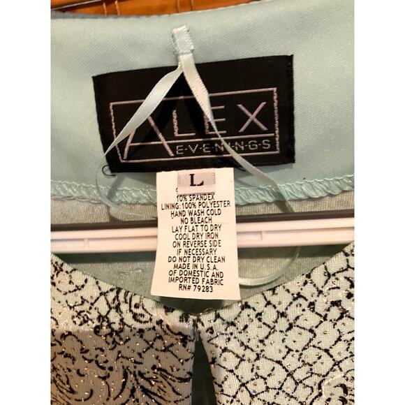 Alex Evenings Blue Paisley Twinset Size Large NWT - Picture 4 of 12